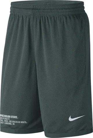 Nike Men's College Dri-FIT (Michigan State) Shorts in Green