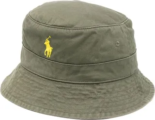 Green Pony Embroidered Bucket Hat