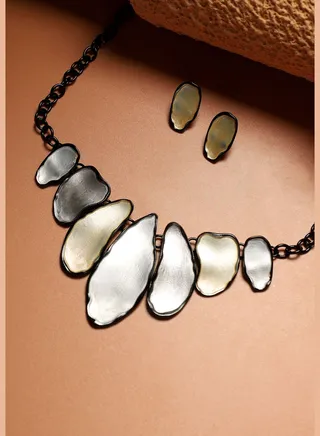 Trendy Designer Party Wear Necklace and Earring Set For Women