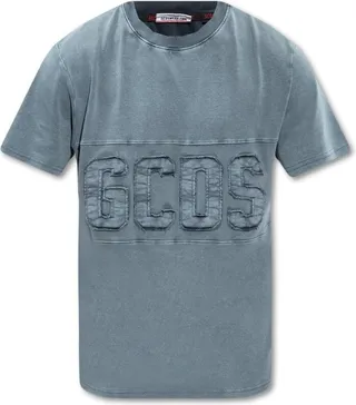 GCDS Logo Patch Crewneck T-Shirt