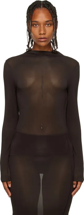 Paloma Wool Brown Remote Turtleneck