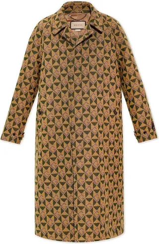 Gucci Geometrical Motif Coat