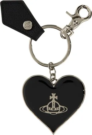 Vivienne Westwood Logo Engraved Heart-Shaped Keyring