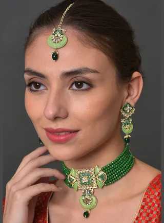 Kundan Gold Plated Necklace Set