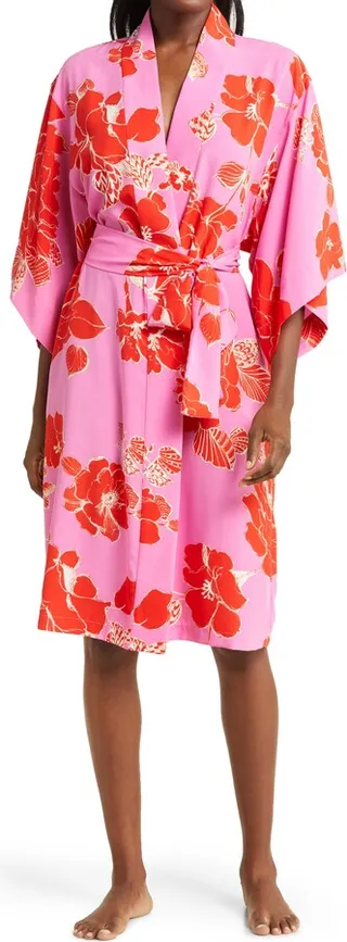 Passionflower Charmeuse Robe