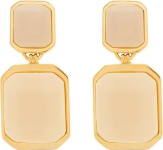 Saint Laurent Octagon Earrings