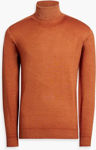 Mélange wool turtleneck sweater