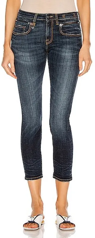R13 Biker Boy in Denim Dark