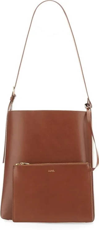 A.P.C. Virginie Open-Top Shoulder Bag
