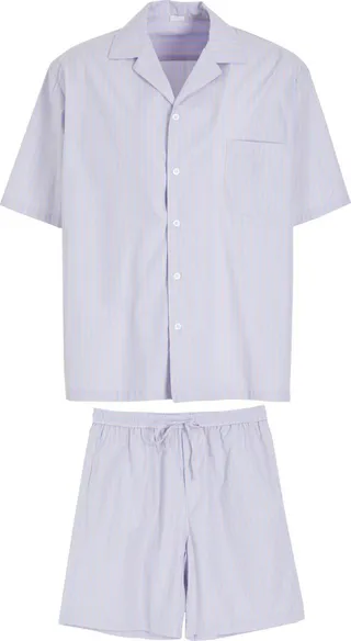Cotton Striped Pyjama Set Sleepwear Blush