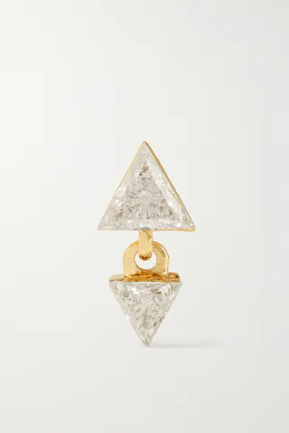 MARIA TASH - 18-karat Gold Diamond Single Earring - One size