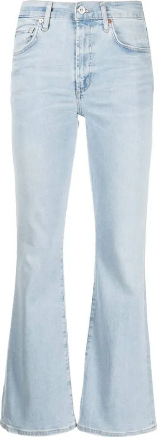 Lilah High Rise Bootcut in Free Flow