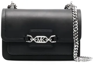 Heather logo-plaque crossbody bag
