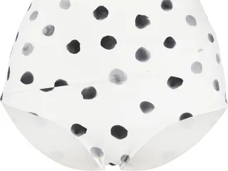 High-Waisted Polka-Dot Bikini Briefs