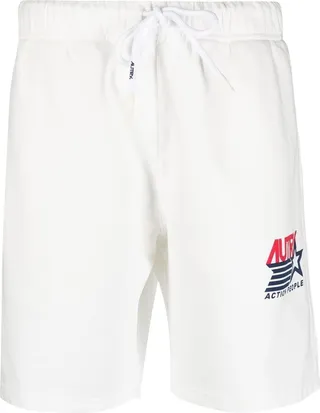 Logo Print Drawstring Shorts