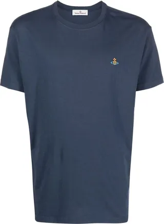 Orb-embroidered cotton T-shirt