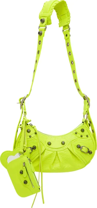 Balenciaga Yellow XS 'Le Cagole' Shoulder Bag
