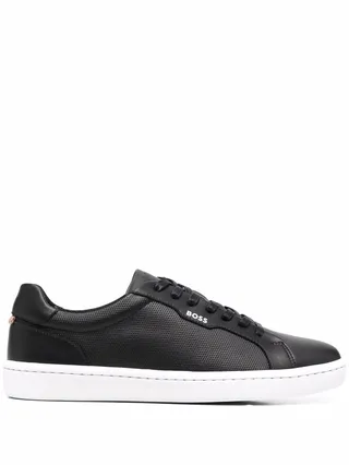 Mesh-Panel Low-Top Sneakers