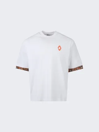 Fringes Over T-shirt White And Orange