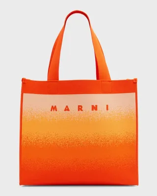 Medium Jacquard Knit Shopping Tote Bag