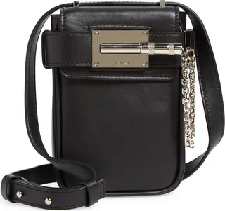 Mini Amp Leather Crossbody Bag