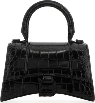 Balenciaga Embossed Hourglass XS Handbag