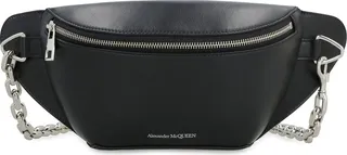 Alexander McQueen Logo Printed Biker Belt Bag