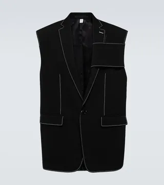 Wool tailored vest