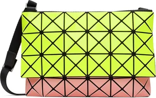 Bao Bao Issey Miyake Pink & Yellow Prism Kangaroo Crossbody Bag