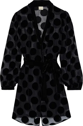 Dressing Gown Or Bathrobe Black