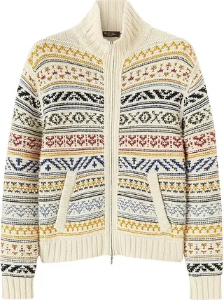 Bernina Cashmere Zip-Up Sweater