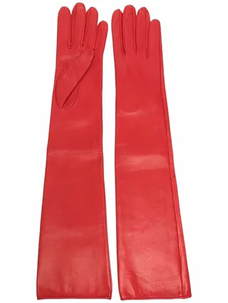 Long Leather Gloves