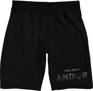 Star Wars: Andor Logo Men’s Black Sleep Pajama Shorts-Medium