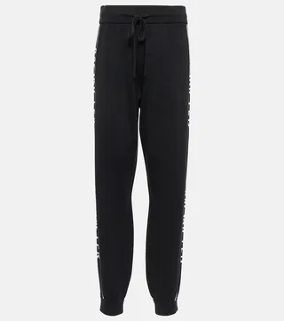 Logo wool sweatpants