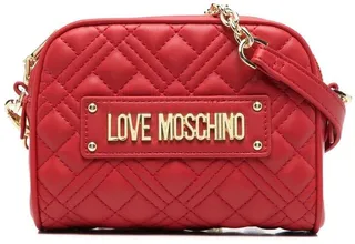 Logo-Lettering Quilted Crossbody Bag