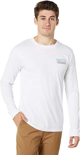 O'Neill Headquarters Long Sleeve Tee (White) Men's Clothing