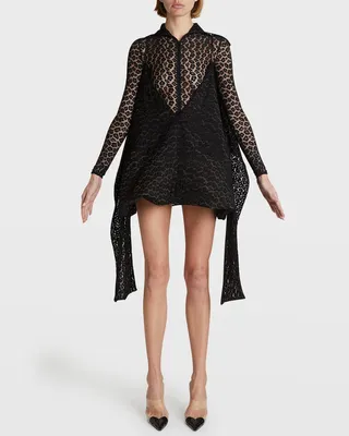 Leopard Lace Zip-Front Bodysuit