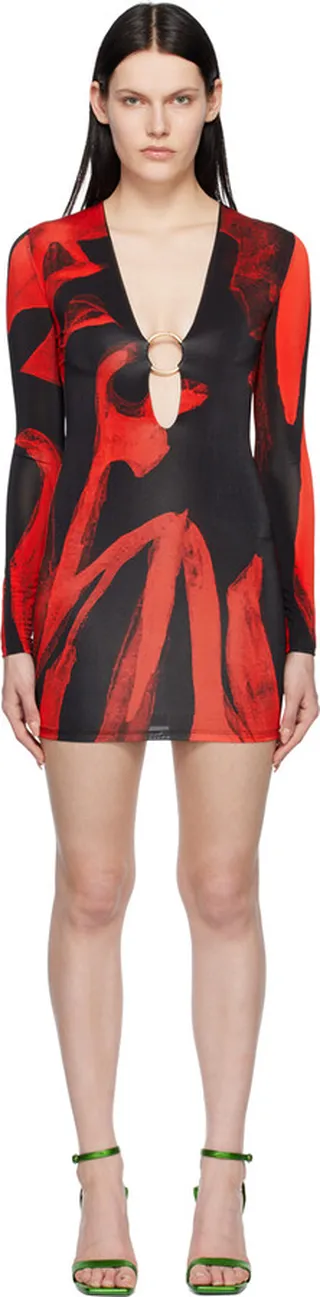 Louisa Ballou Red Helios Minidress