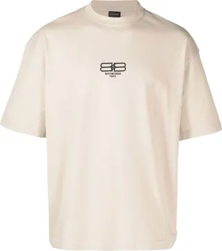 Neutral Embroidered Logo T-Shirt