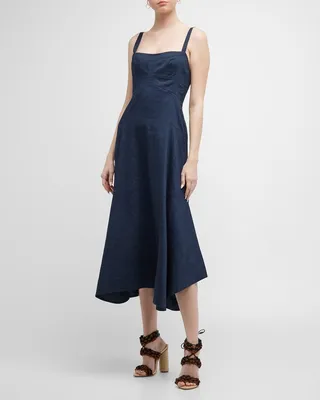 Harlow Handkerchief Midi Dress