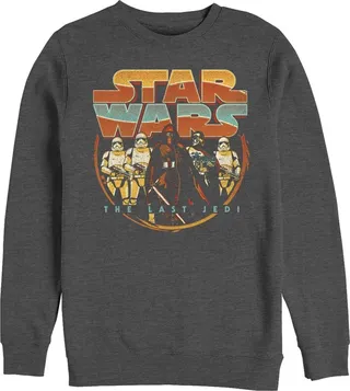 Men's Star Wars The Last Jedi First Order Retro Sweatshirt - Charcoal Heather - 2X Large