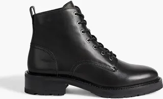 Cannon leather combat boots