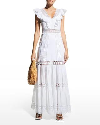 Aida Long Lace Dress