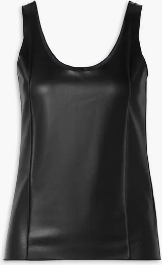 Faux leather tank