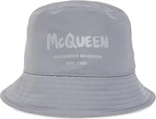 Alexander McQueen Logo Printed Bucket Hat