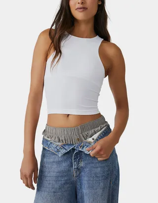 FREE PEOPLE Clean Lines Womens Cami