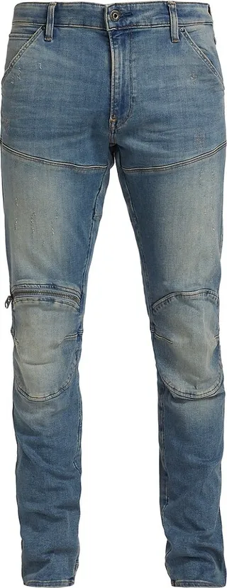 5620 3D Zip Knee Skinny Jeans