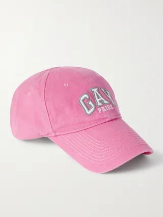 Embroidered Cotton-Twill Baseball Cap