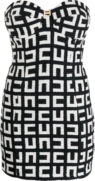 Monogram-Print Minidress