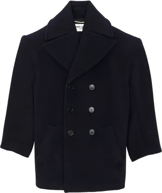 Double-Breasted Wool Coat
